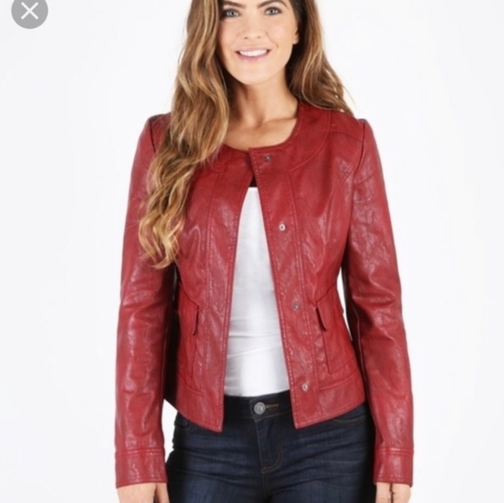 Kut From The Kloth "Ainsley" red jacket